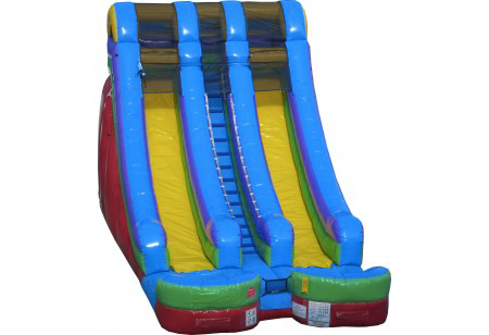 funtimeInflatablesNC-18'-Double-Lane-Water-Slide---Wet-Or-Dry-Slide-rental